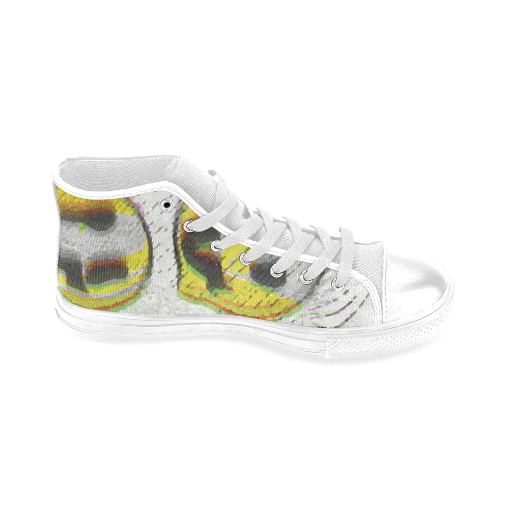 Men's Oracle Psychedelic Print Canvas High Top Shoes