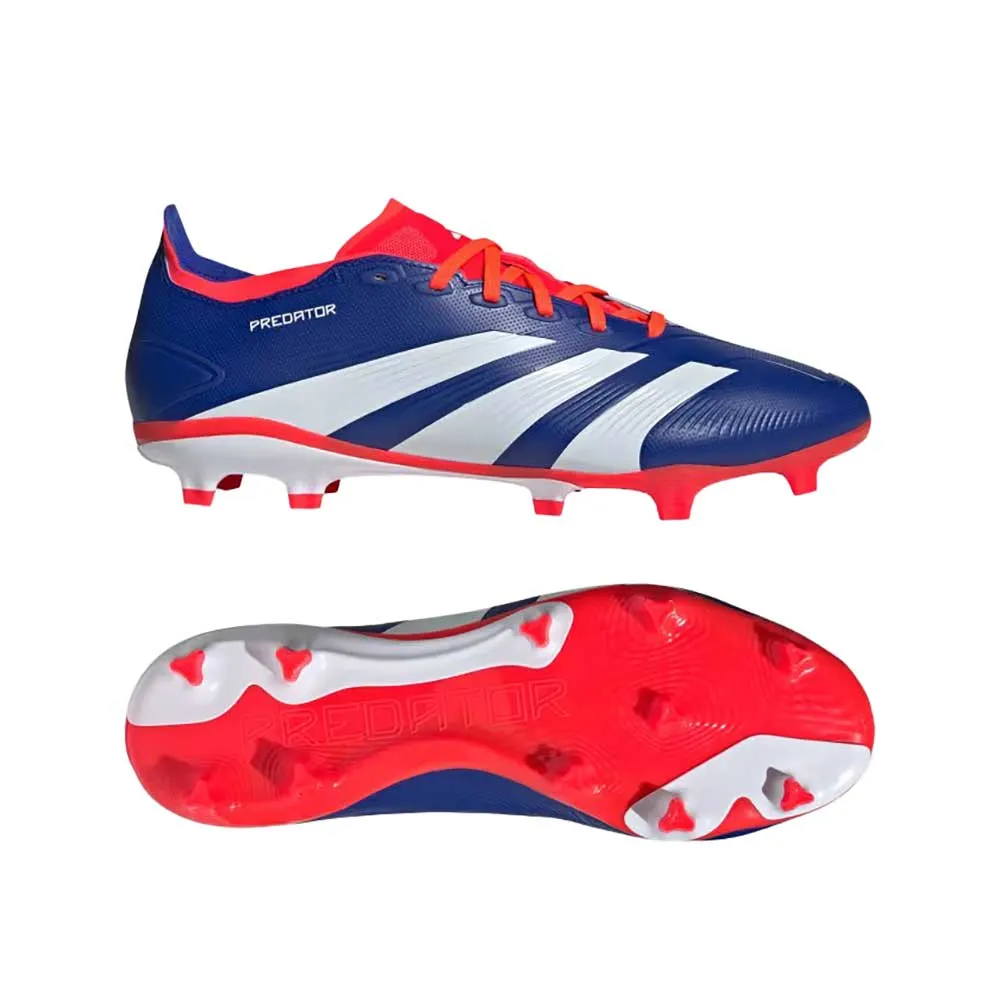 Men's Predator League FG Soccer Cleats - Lucid Blue/Cloud White/Solar Red - Regular (D)