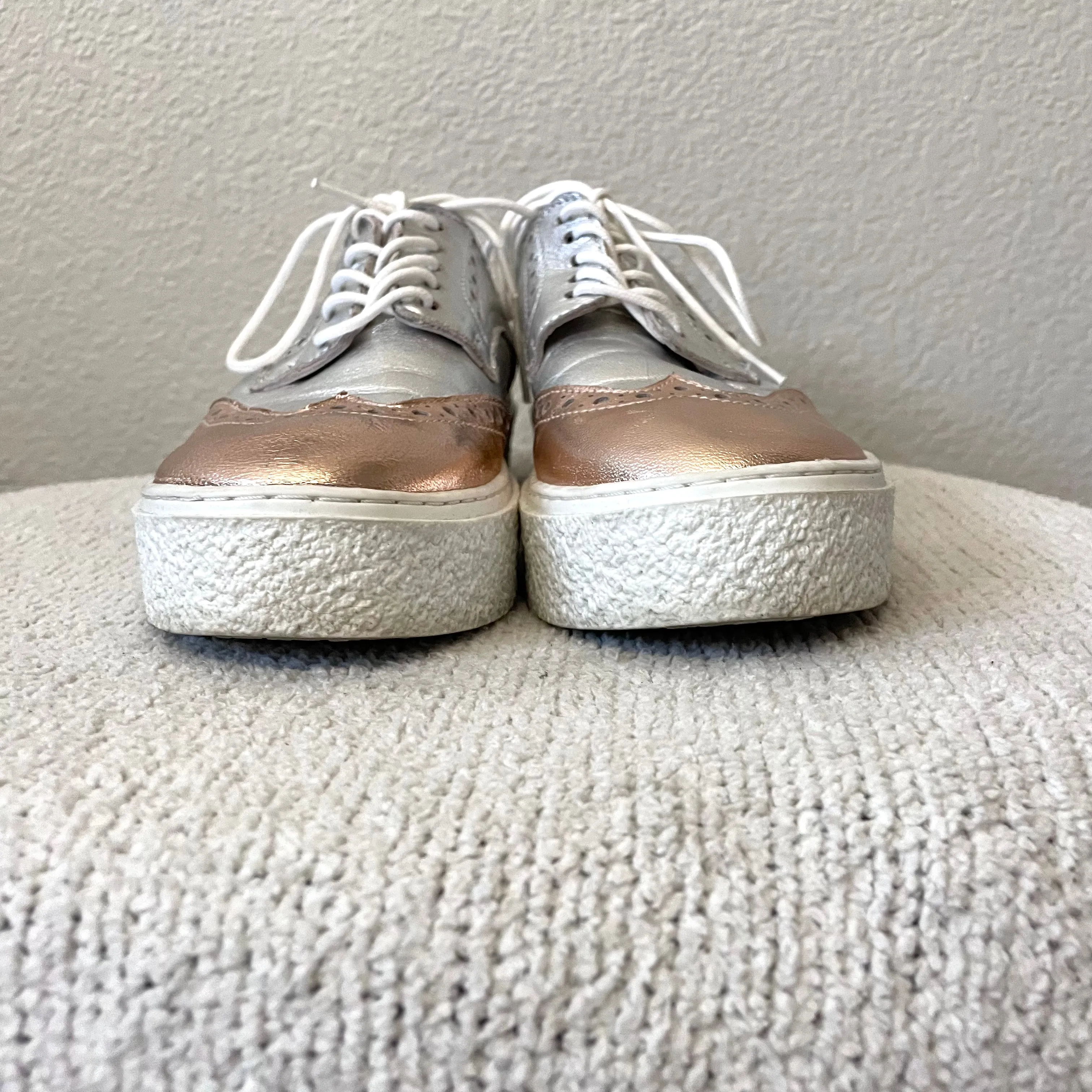 Metallic Platform Sneakers