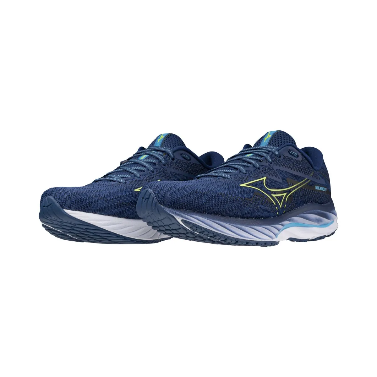 Mizuno Wave Rider 27 Blue Shoes SS24