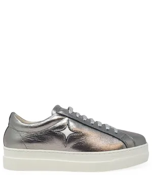 Moma X Madison Maison™ Silver Leather Platform Sneaker