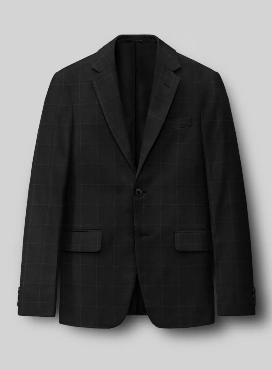 Napolean Fissa Black Wool Jacket