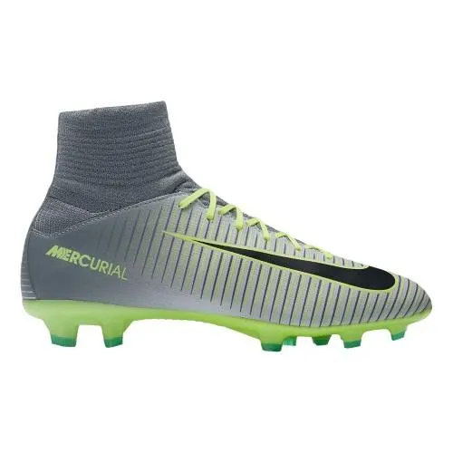 Nike Jr Mercurial Superfly V FG - Pure Platinum Black Green