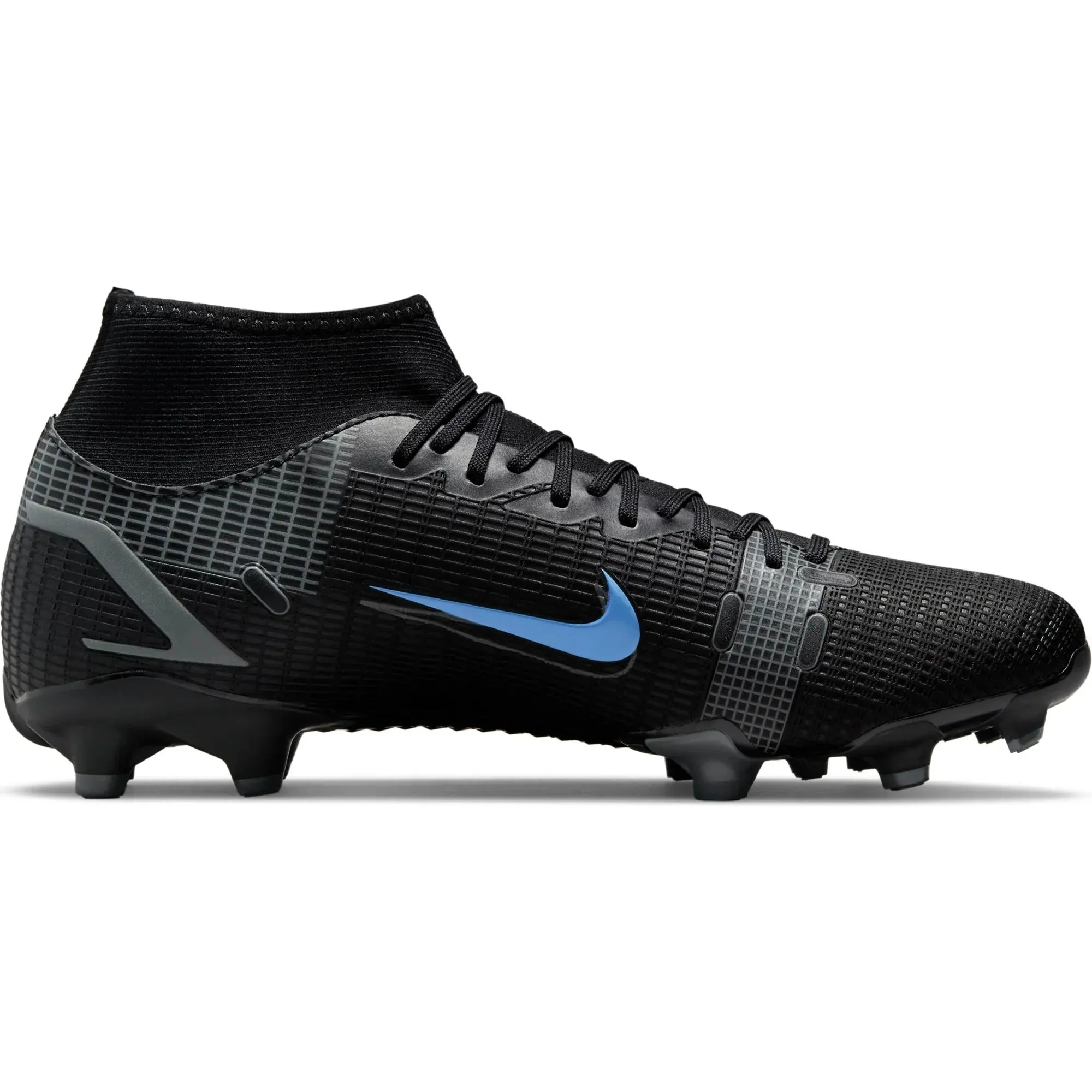 Nike Mercurial Superfly 8 Academy MD Multi-Ground Football Boots Black/Black/Iroman Grey