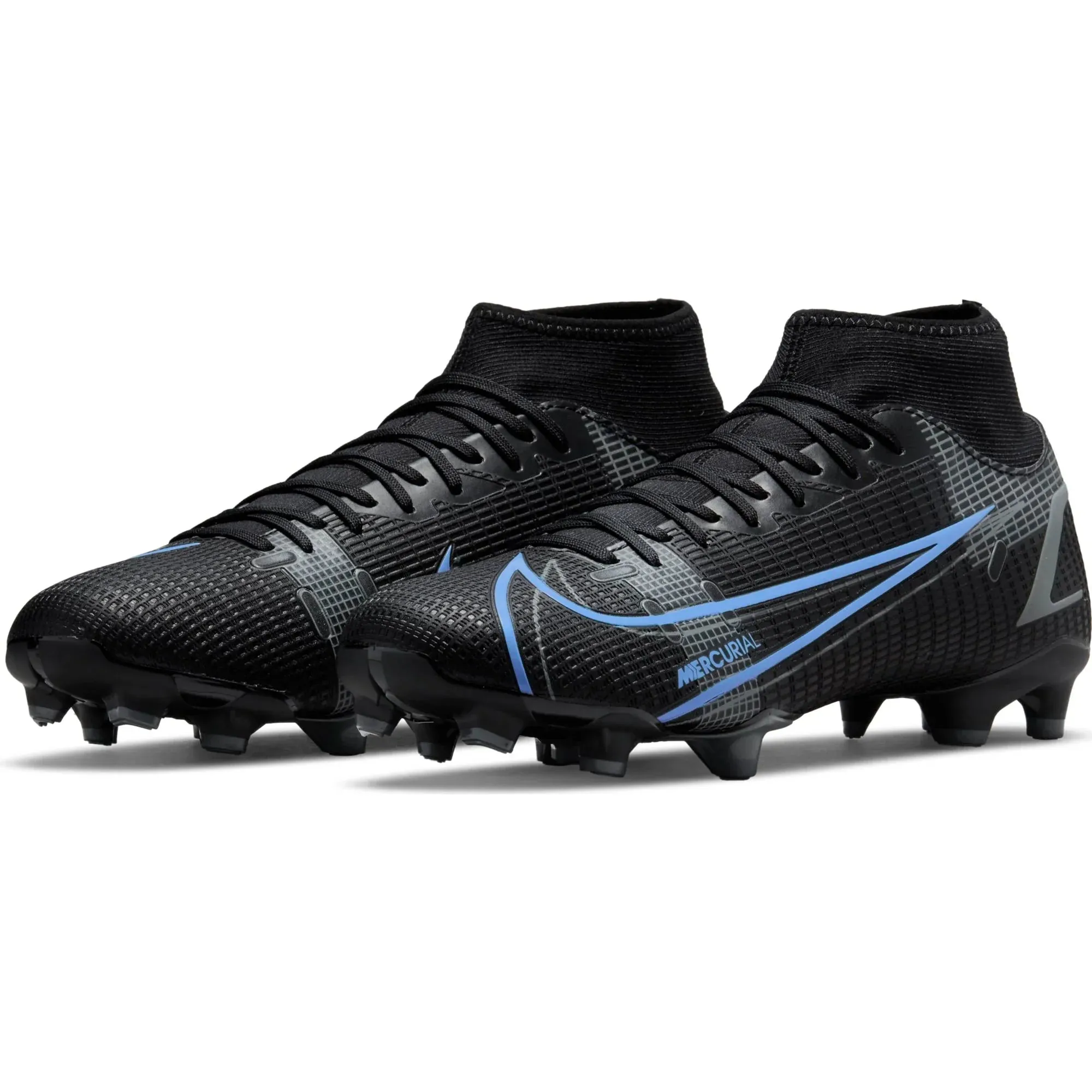 Nike Mercurial Superfly 8 Academy MD Multi-Ground Football Boots Black/Black/Iroman Grey