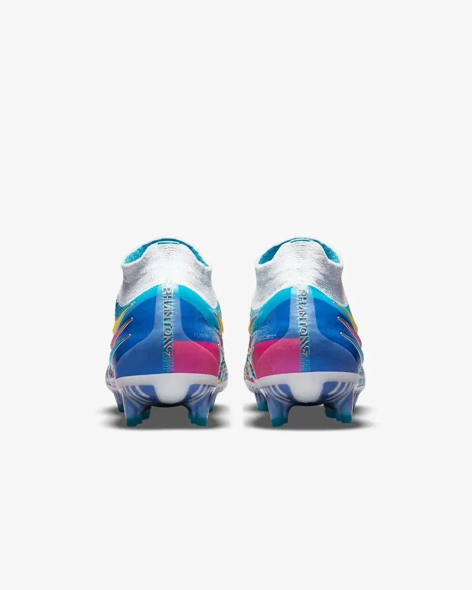 Nike Phantom GT Elite DF 3D FG - White-Blue-Pink