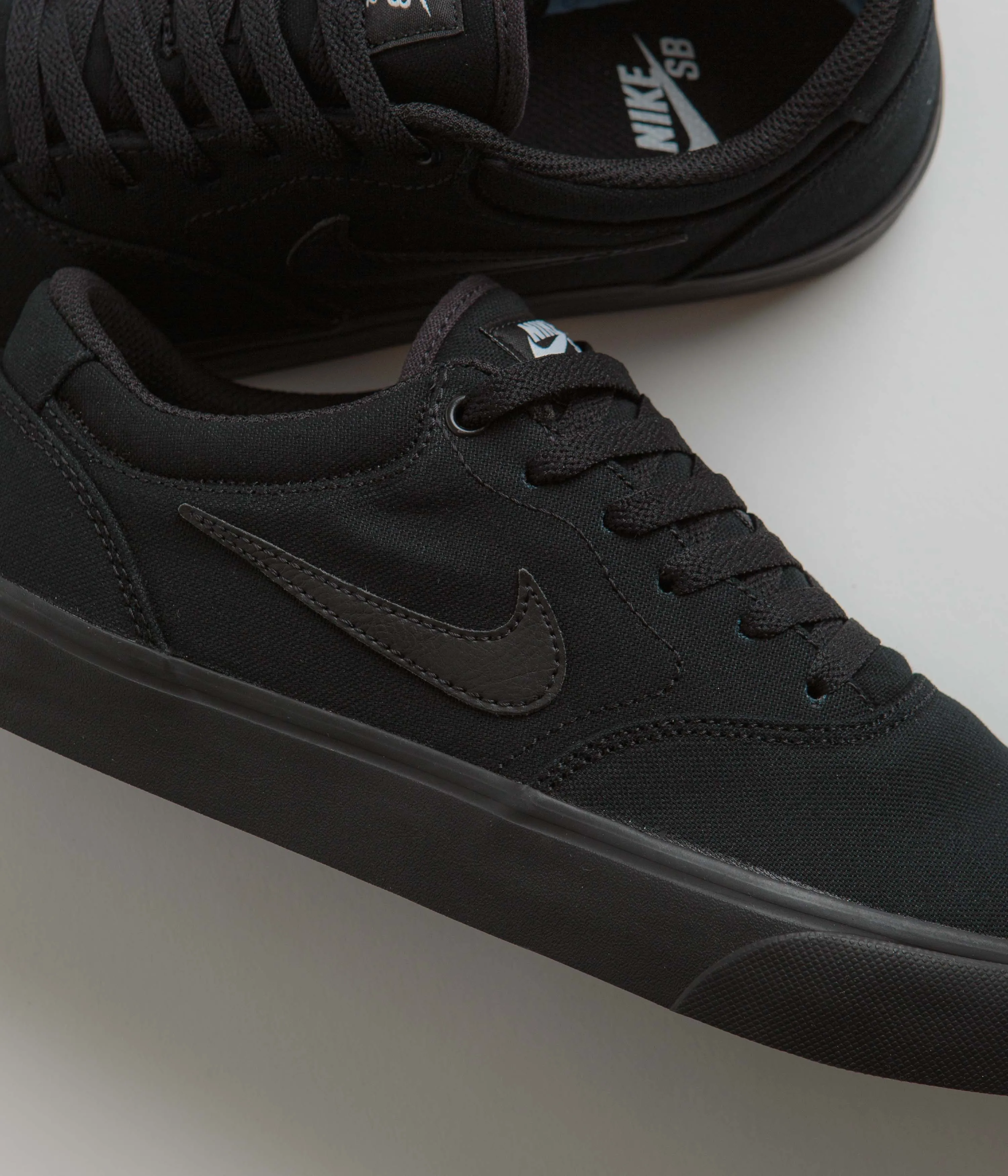 Nike SB Chron 2 Canvas Shoes - Black / Black - Black