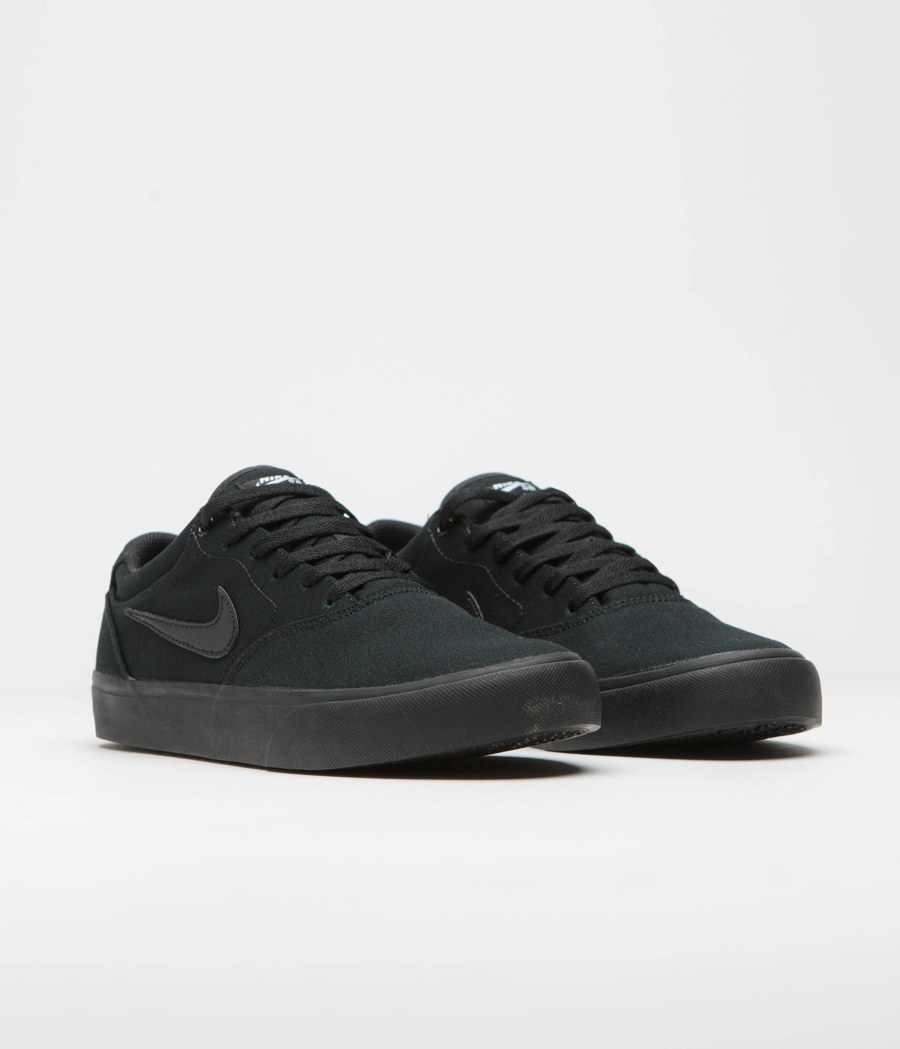 Nike SB Chron 2 Canvas Shoes - Black / Black - Black