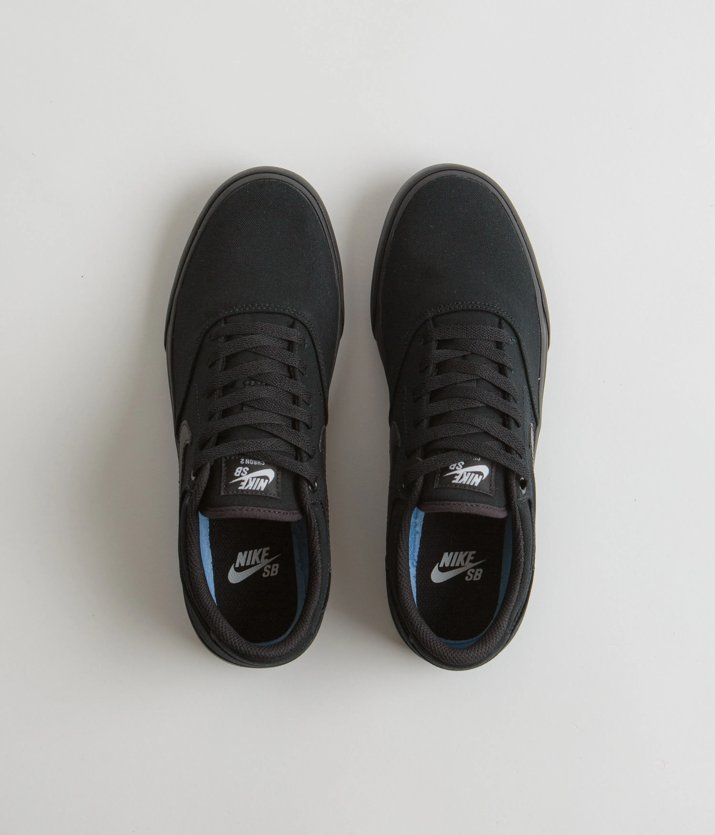 Nike SB Chron 2 Canvas Shoes - Black / Black - Black