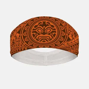 Oceanic Warrior Orange Skull Wrap