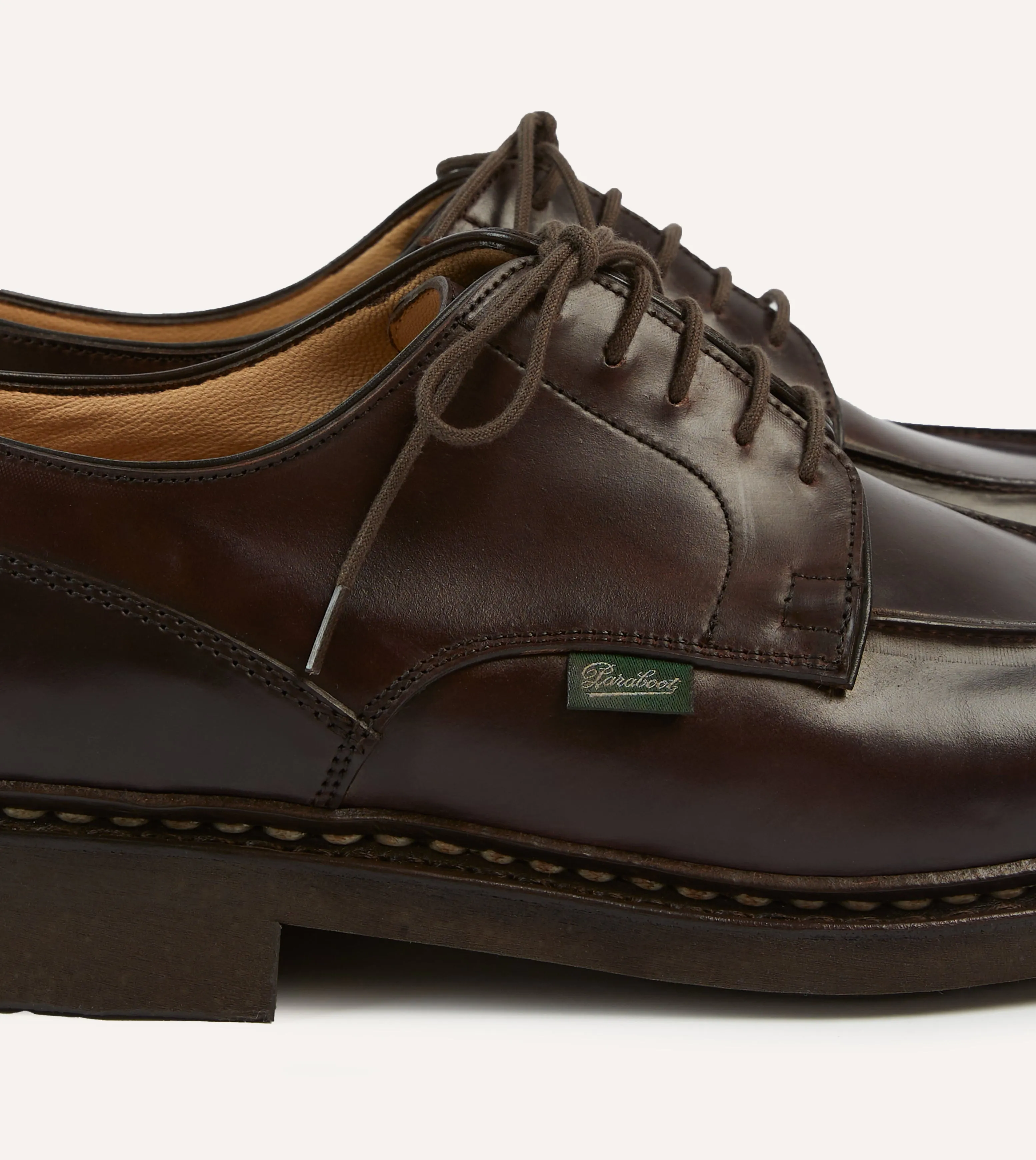 Paraboot Chambord Burgundy Cordovan Leather Derby Shoe