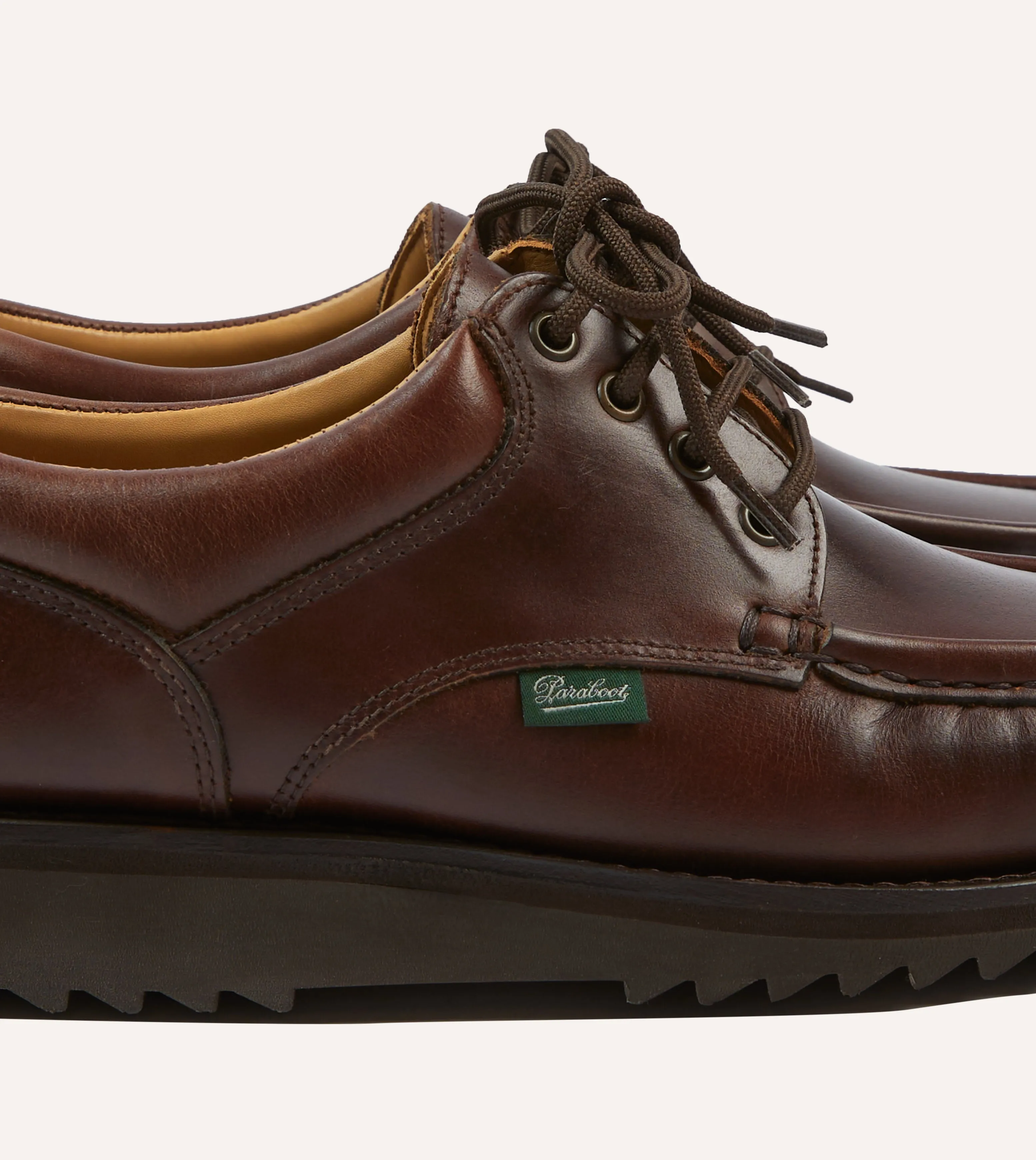 Paraboot Thiers Brown Calf Leather Derby Shoe