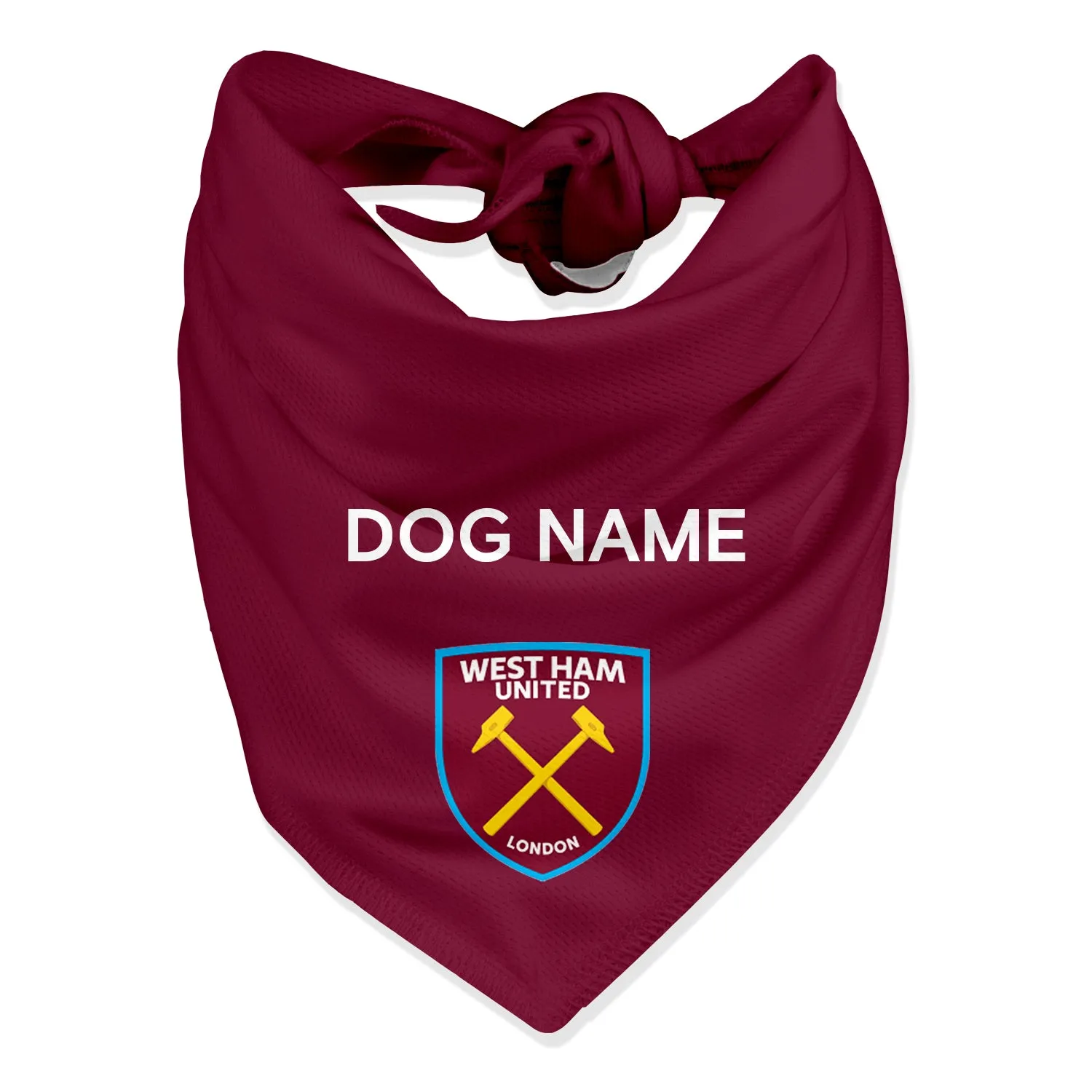 Personalised West Ham Dog Bandana