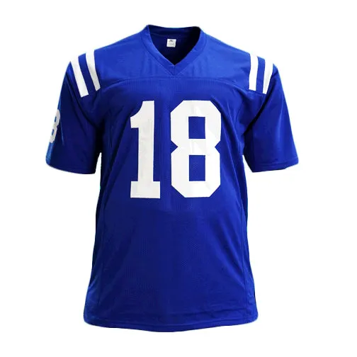 Peyton Manning Unsigned Indianapolis Blue Football Jersey