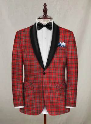 Plaid Tuxedo Jacket