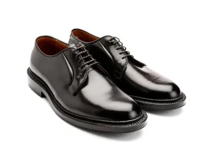 Plain Toe Blucher Black Shell Cordovan E-width