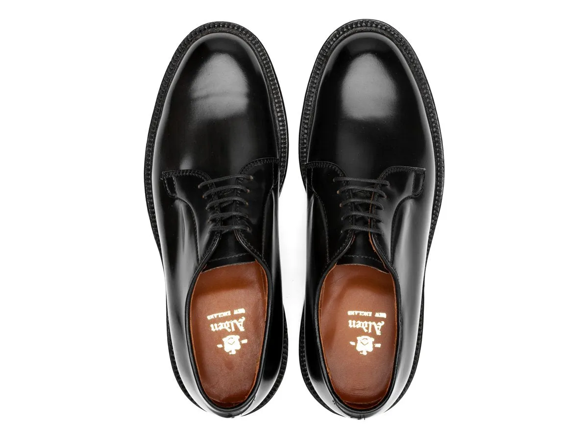 Plain Toe Blucher Black Shell Cordovan E-width