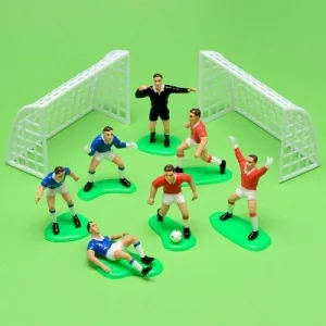 Plastic Football Team Birthday Cake Decoration