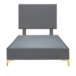 Platform Bedding Miami Leather Bed with Headboard