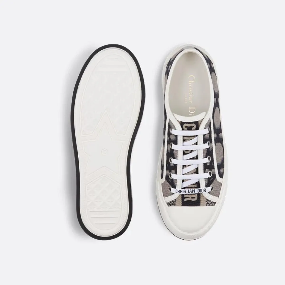 Platform Sneakers Macrocannage Motif