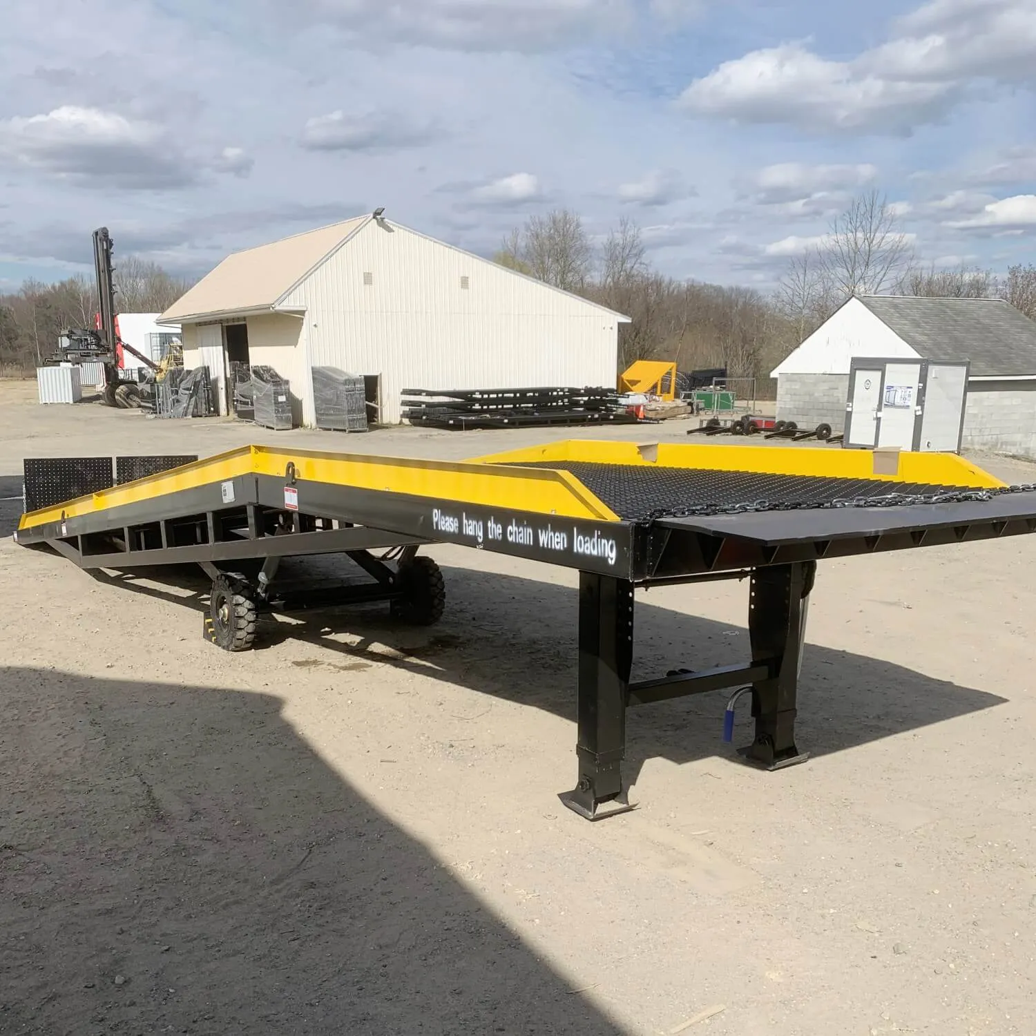 Portable Loading Dock Ramps Yard Ramp - 22,000 lb. Capacity