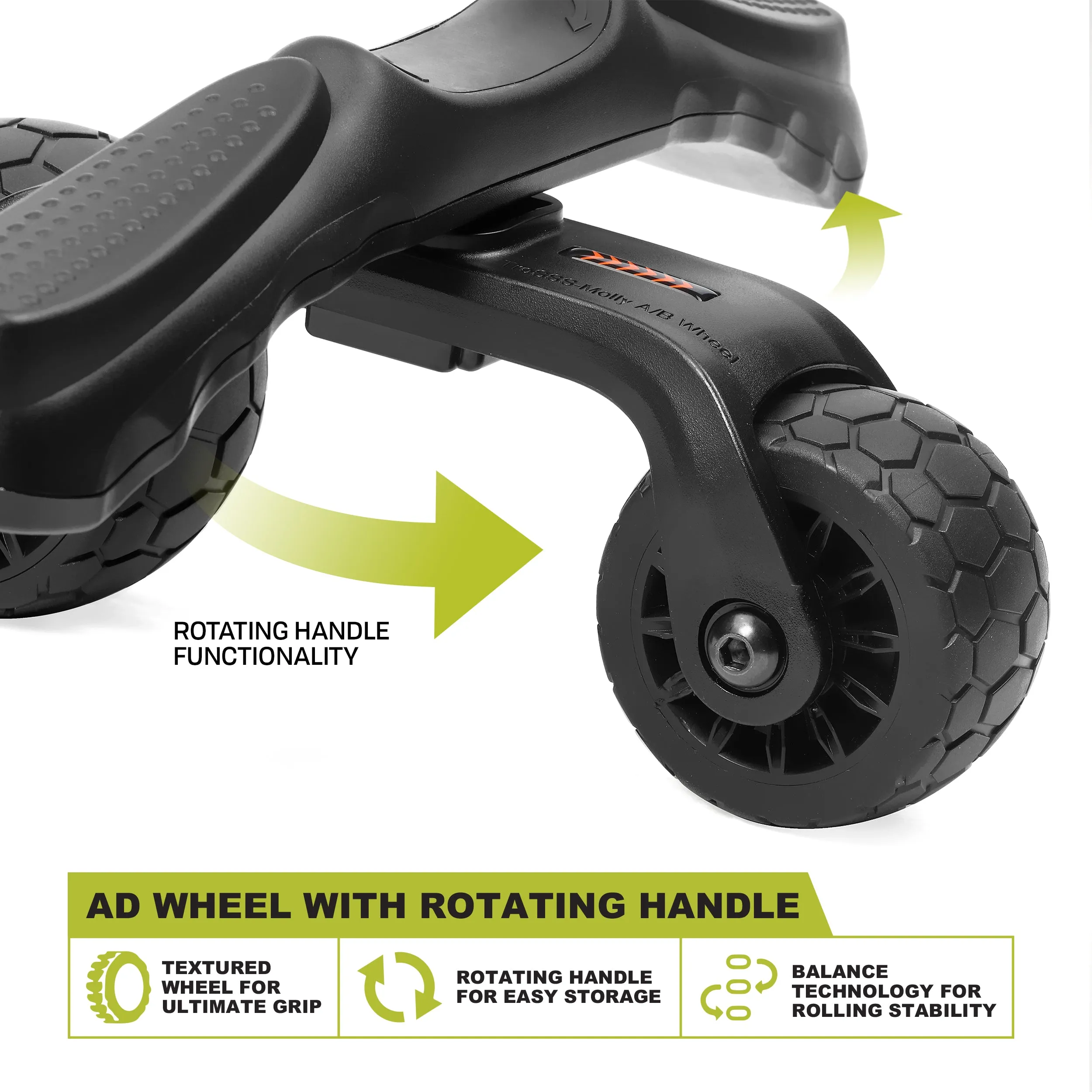 PRCTZ Ab Wheel with Rotating Handle