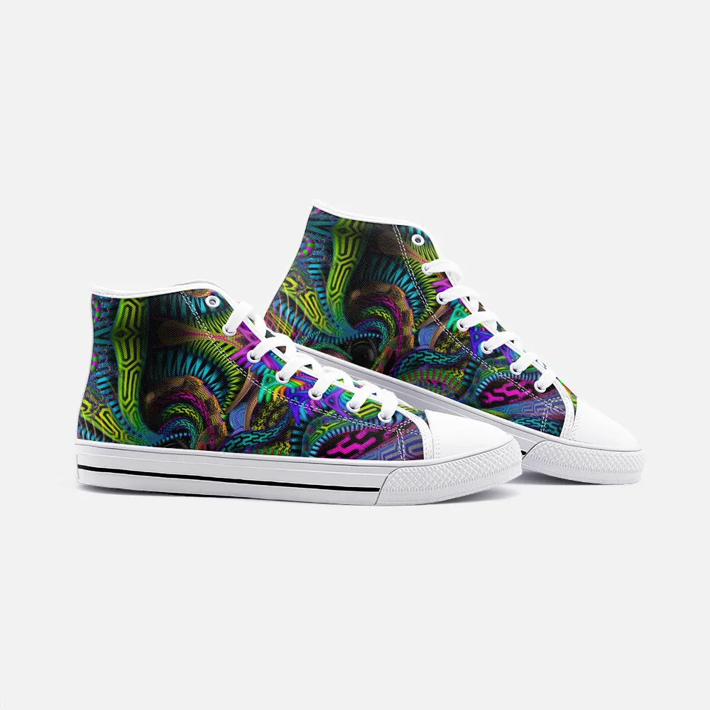 Primordial Unisex High Top Canvas Shoes