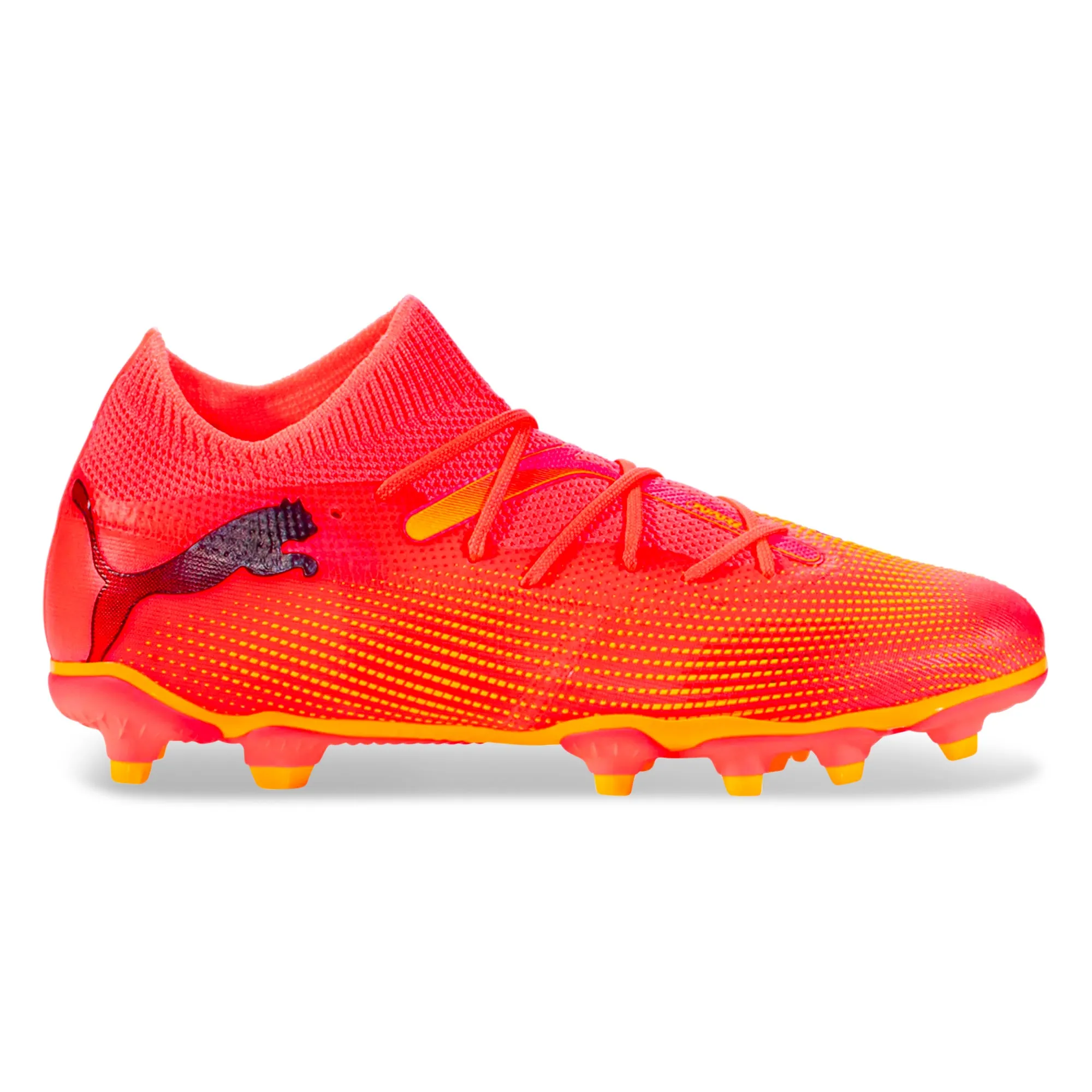 Puma Jr. Future 7 Match FG/AG Soccer Cleats (Sunset Glow/Puma Black)