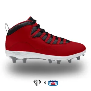 "Bulls” Jordan 10 TD Mid Cleats