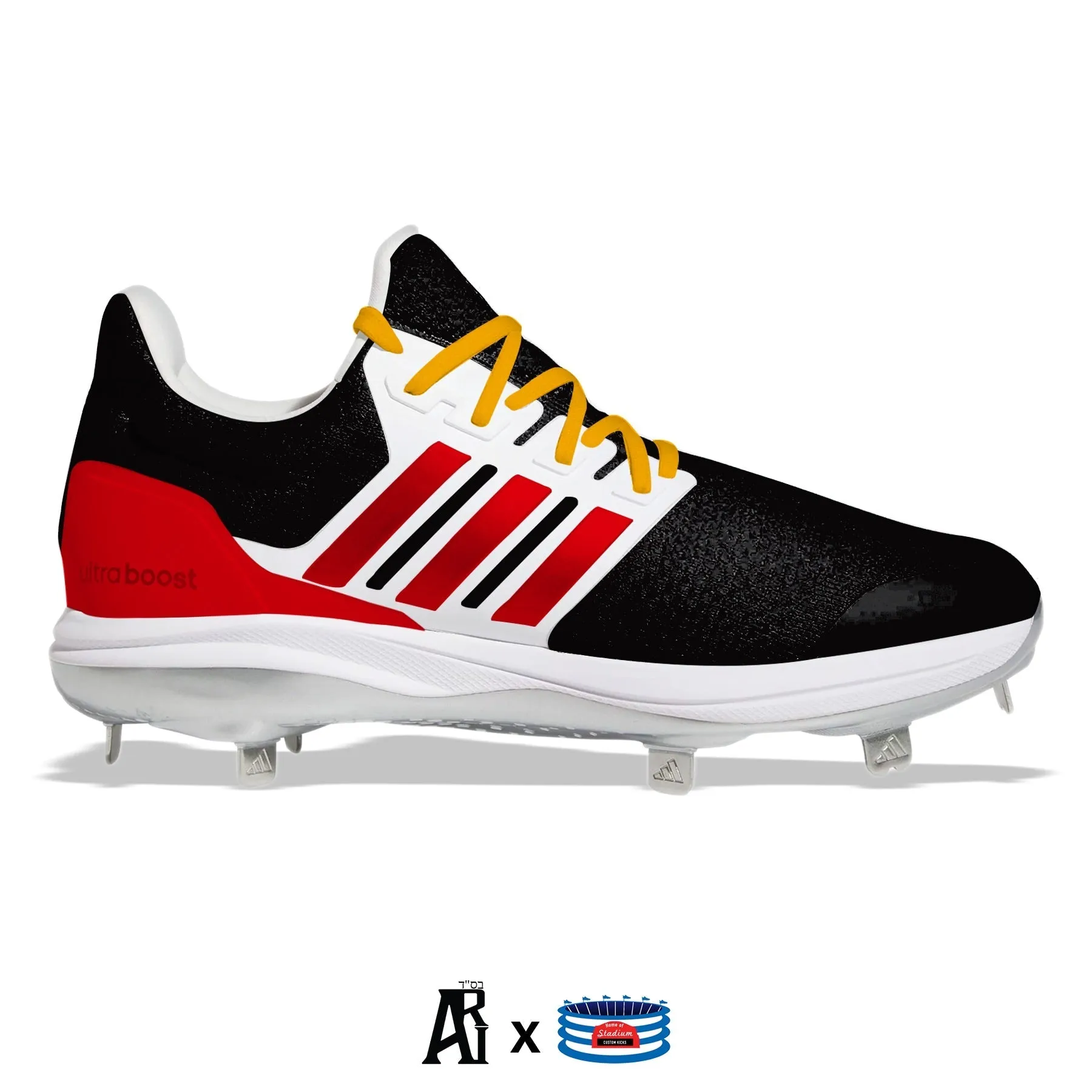 "Louisville" Adidas Ultraboost DNA 5.0 Cleats by Stadium Custom Kicks