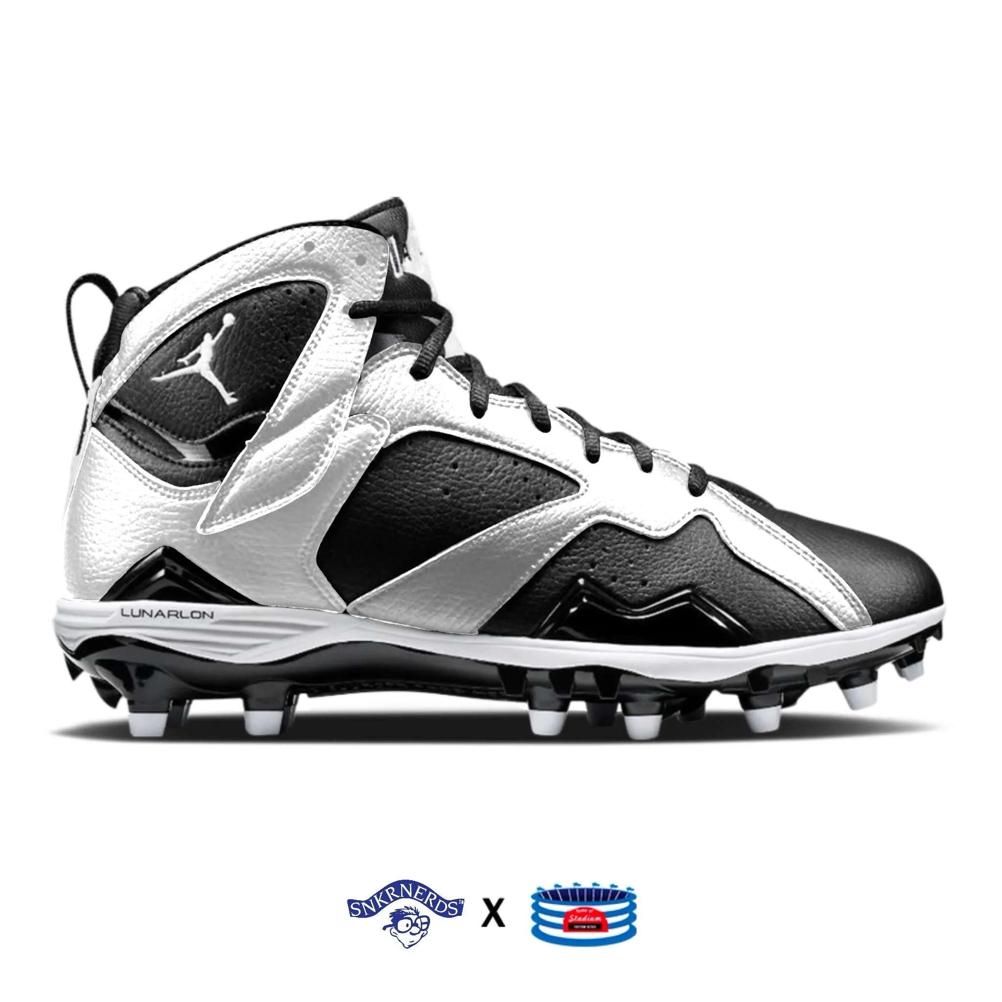 "Silver & Black” Jordan 7 Retro TD Cleats