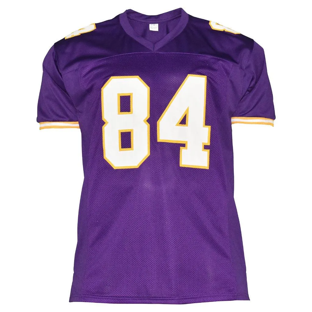 Randy Moss Unsigned Minnesota Purple Football Jersey