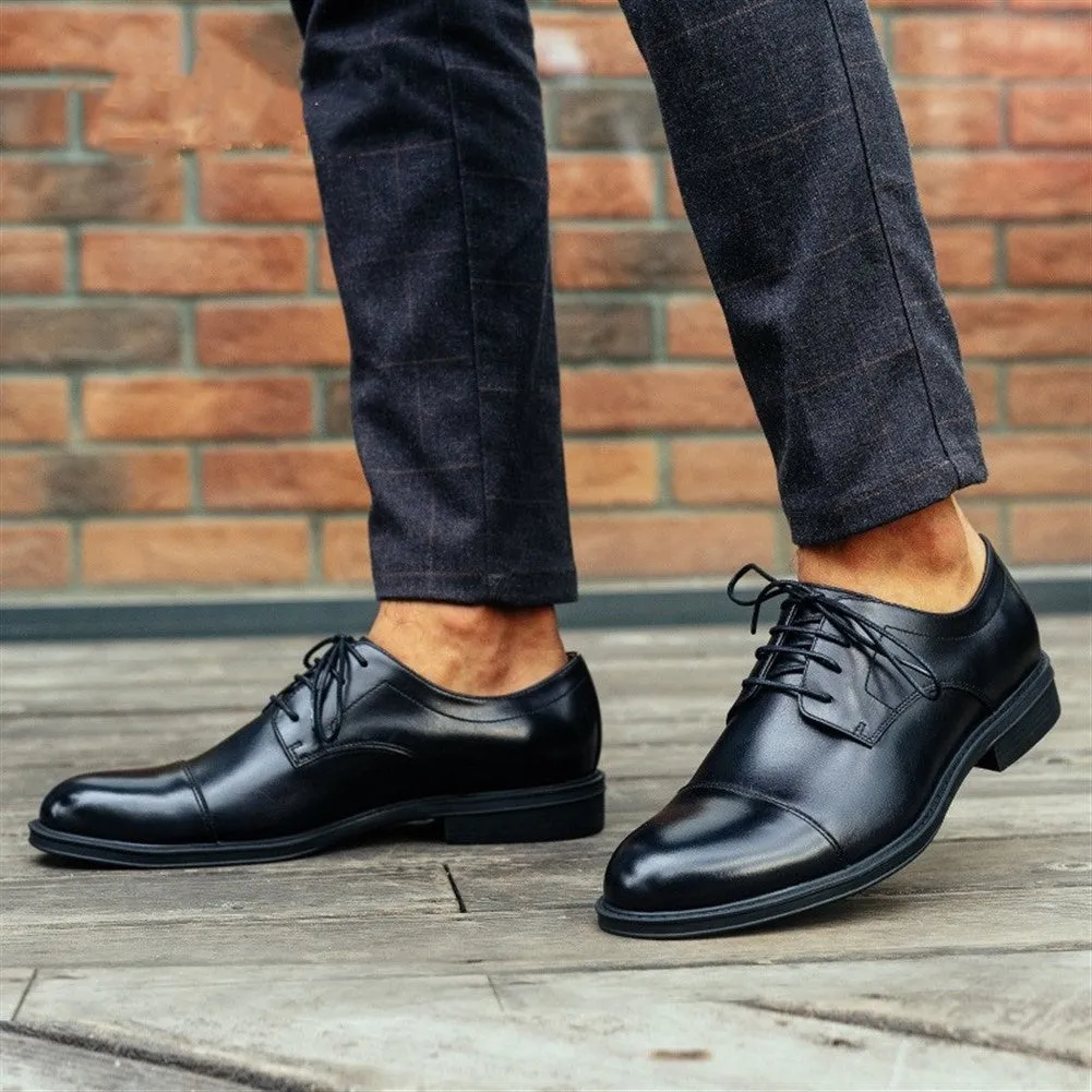 Retro Genuine Leather Derby Shoes for Men