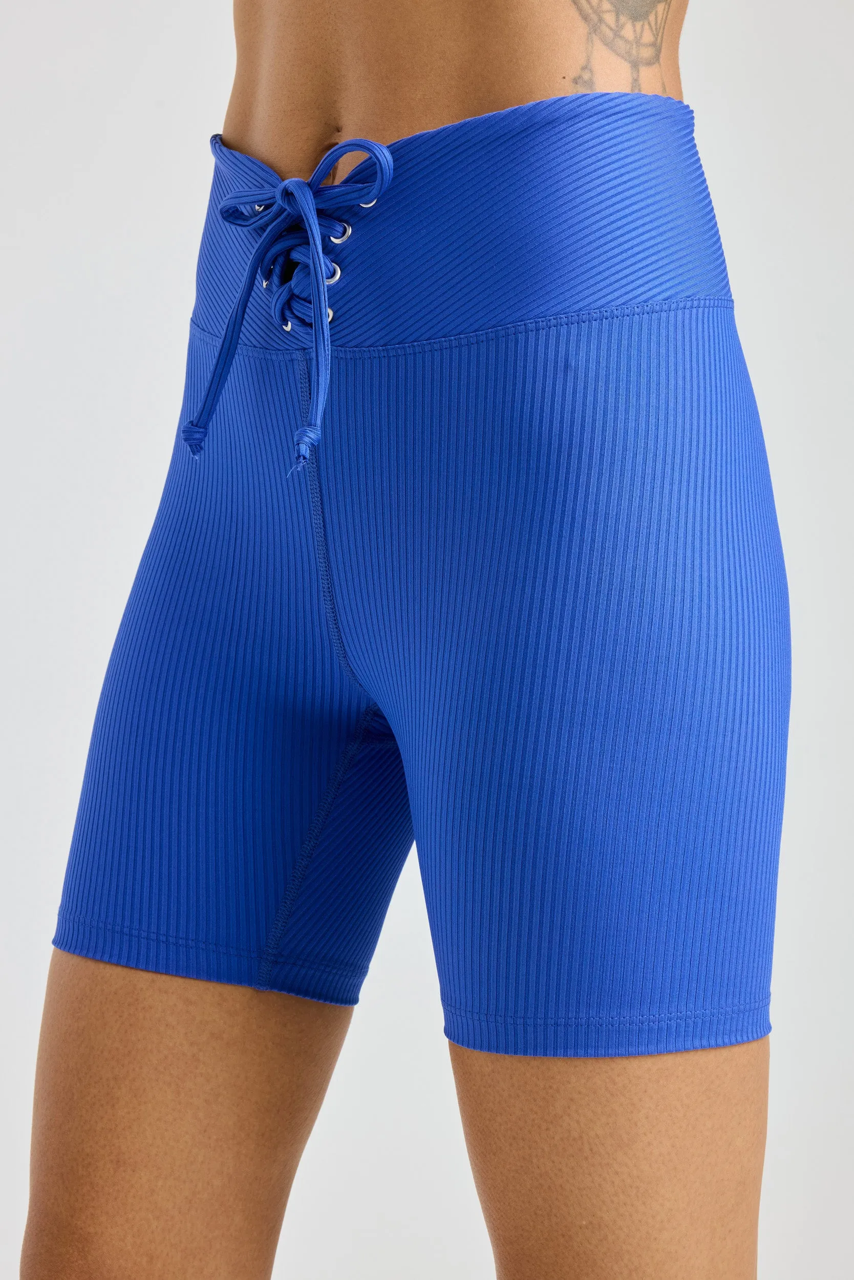 Ribbed 6" Football Short