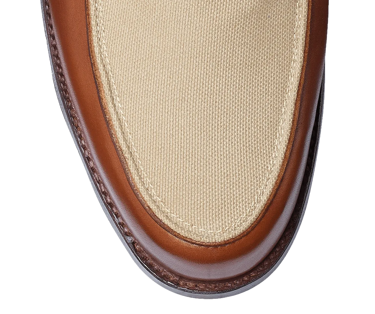 Richmond 2 Tan Burnished Calf & Stone Canvas