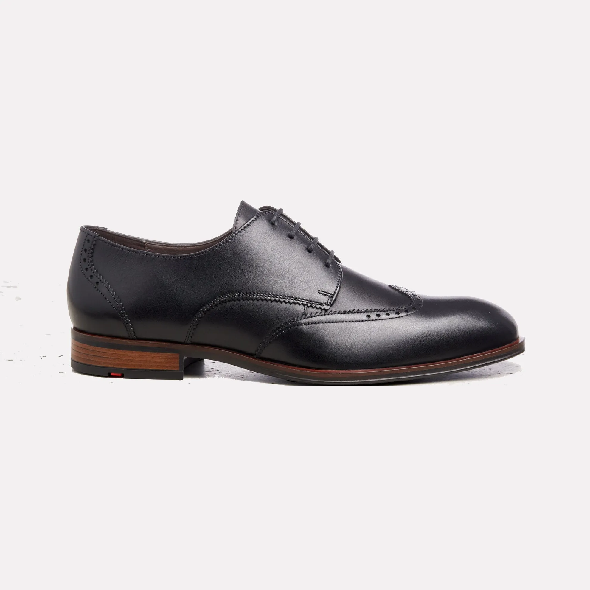 Samson Marocco Calf Lace-up Derby Wingtip / Black