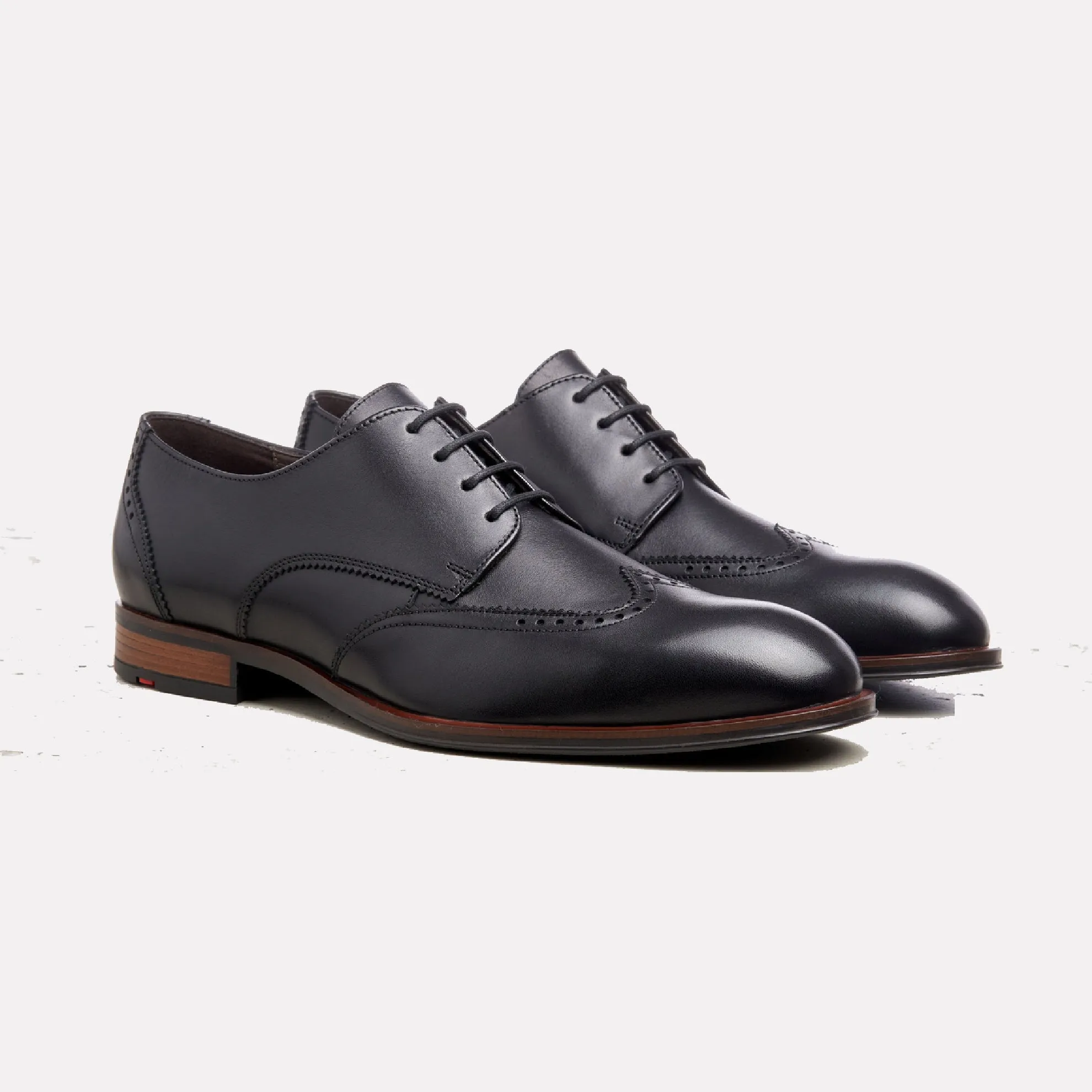 Samson Marocco Calf Lace-up Derby Wingtip / Black