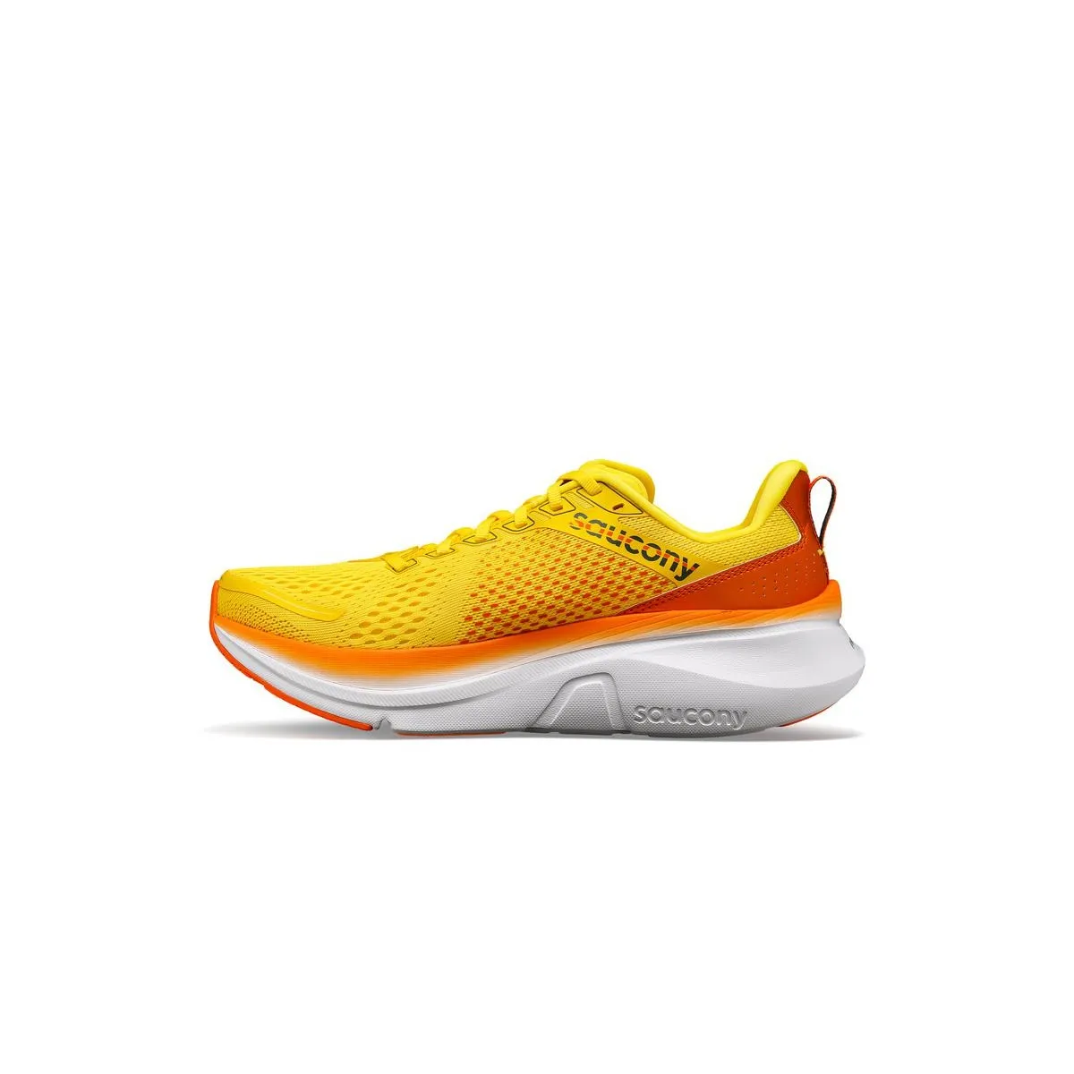 Saucony Guide 17 Yellow Red Sneakers SS24