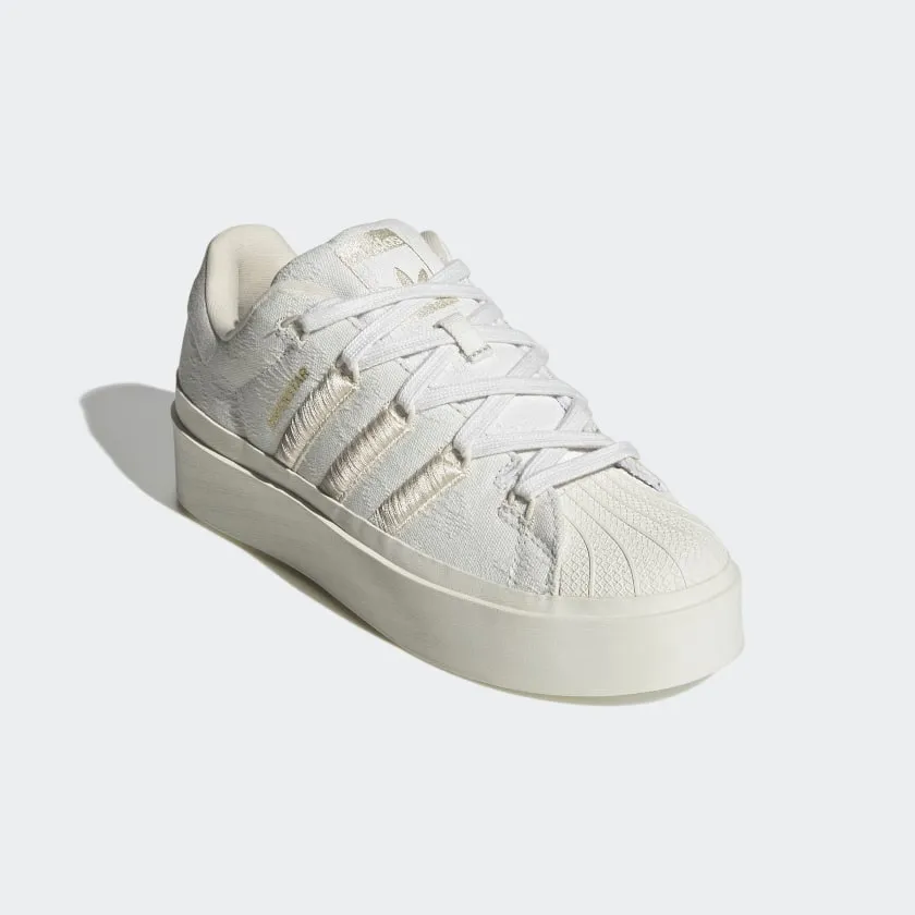 Scarpe Donna ADIDAS Sneakers linea Superstar Bonega W in Tessuto colore White