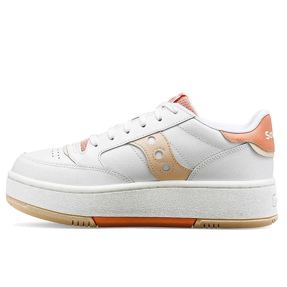 Scarpe Donna Saucony Sneakers Jazz Court Platform White - Peach