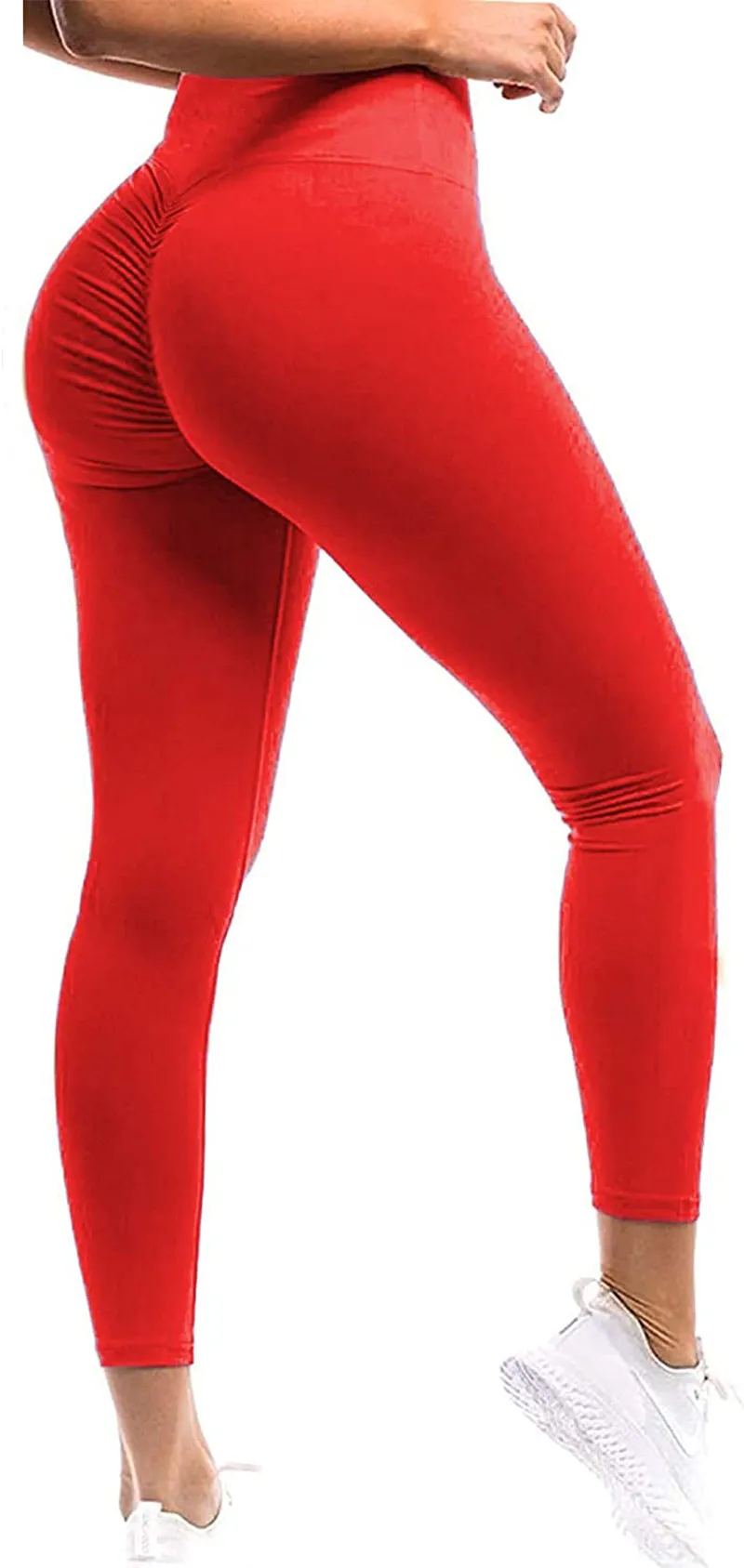 SEASUM Women Scrunch Butt Leggings High Waisted Ruched Yoga Pants Workout Butt Lifting