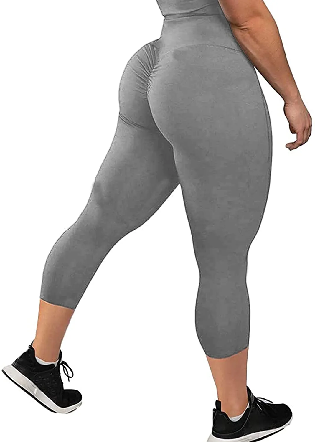 SEASUM Women Scrunch Butt Leggings High Waisted Ruched Yoga Pants Workout Butt Lifting