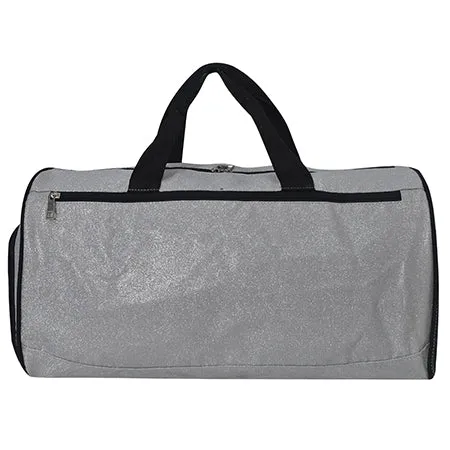 Silver Glitter NGIL Gymnastics Dance and Cheer Duffle Bags