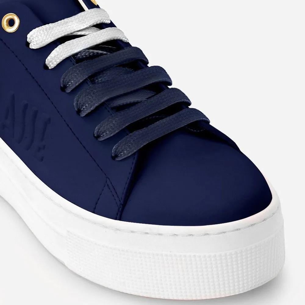 Sneakers Donna 1A Classe Alviero Martini linea Summer Pop in Tessuto Gommato Blu Navy P032