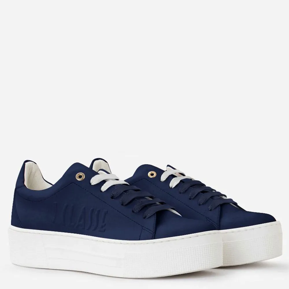 Sneakers Donna 1A Classe Alviero Martini linea Summer Pop in Tessuto Gommato Blu Navy P032