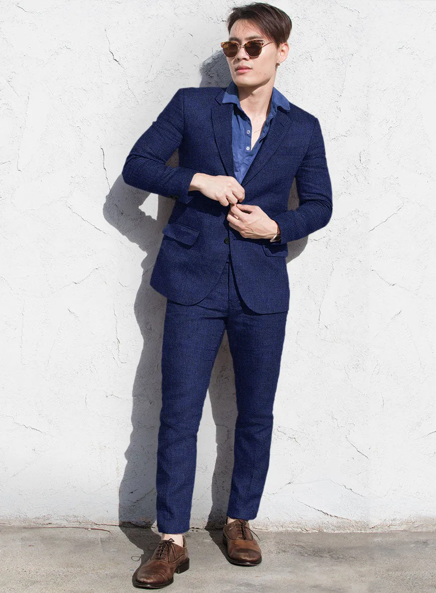 Solbiati Indigo Linen Suit