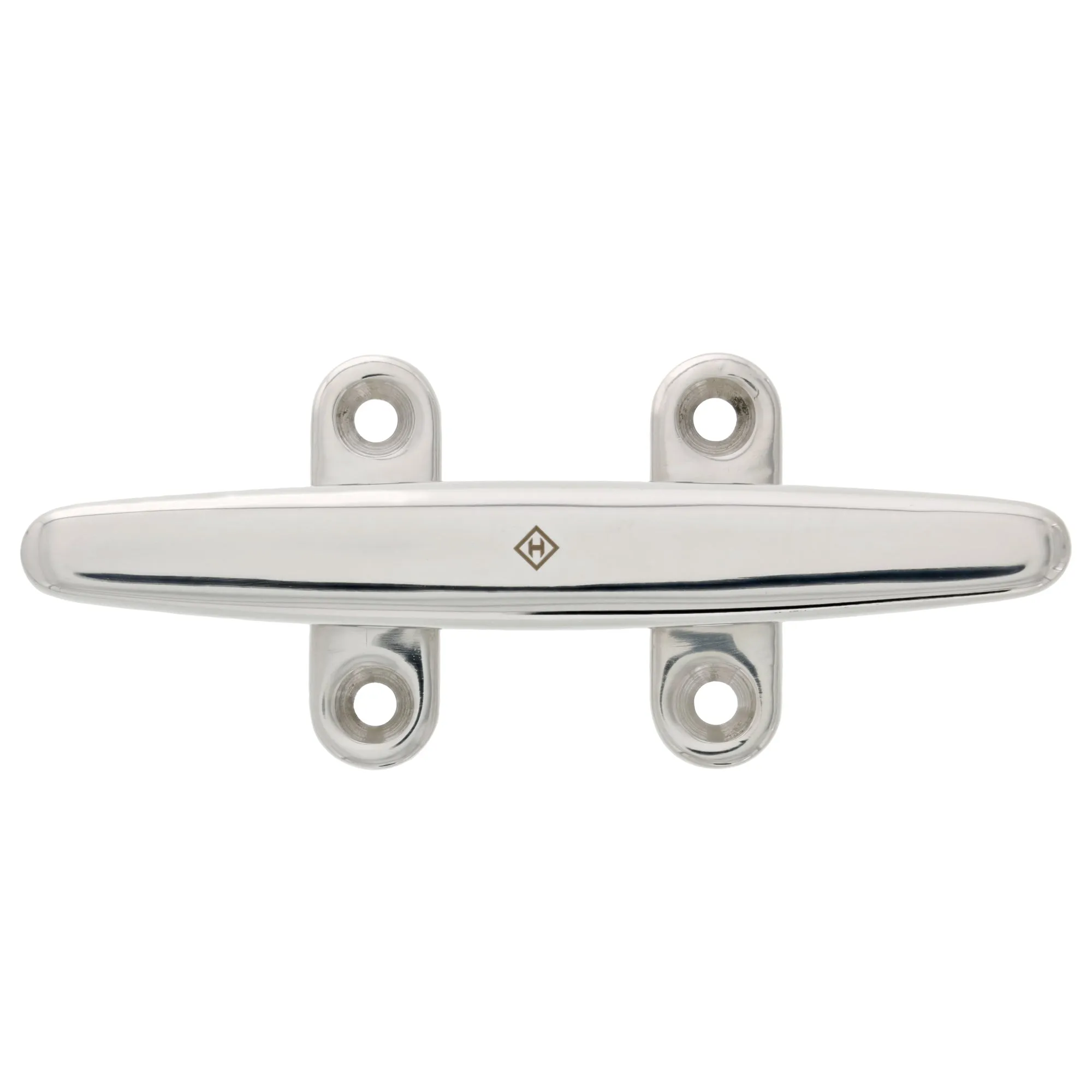 Stainless Low Profile Flat Top Deck Cleats, Bluewater Style