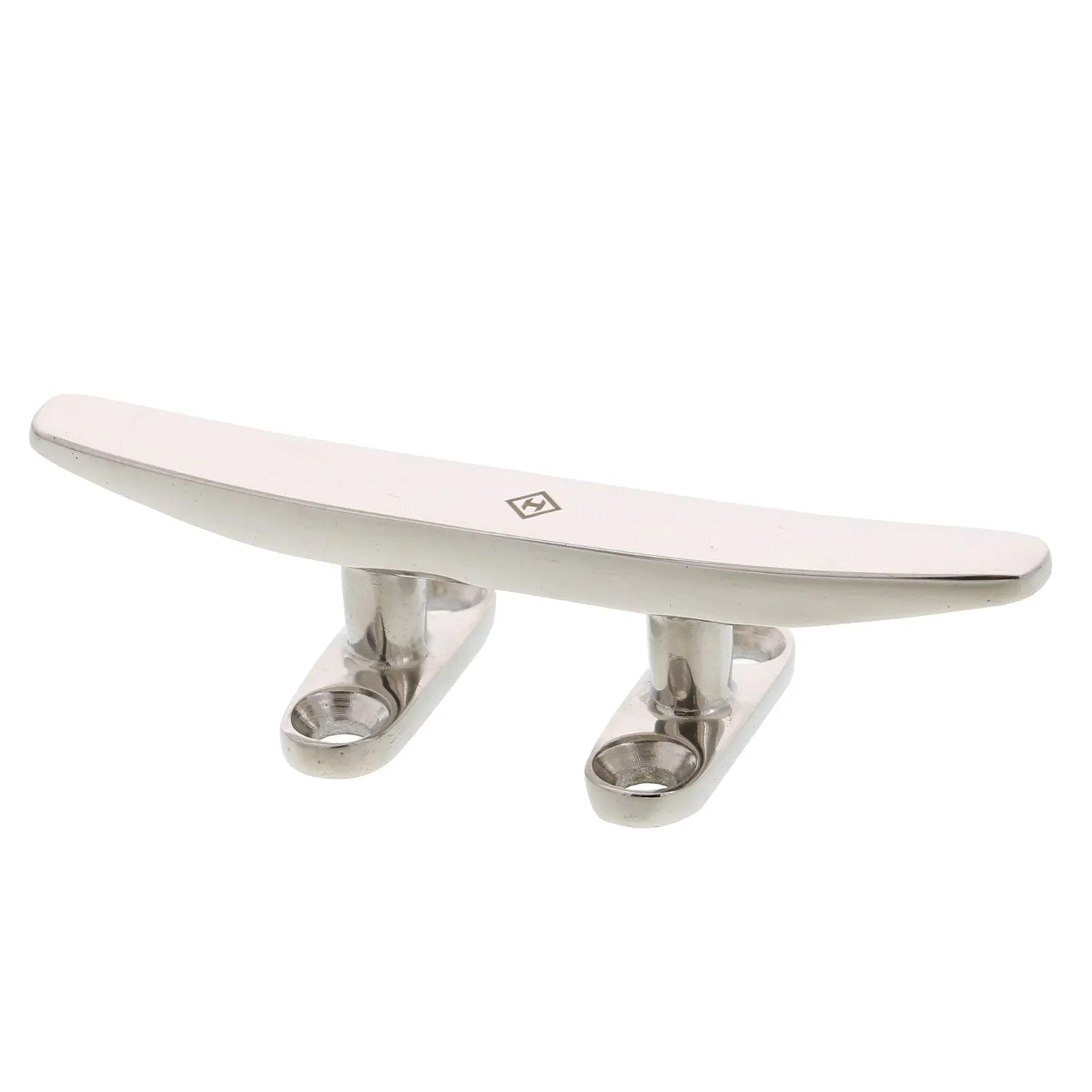 Stainless Low Profile Flat Top Deck Cleats, Bluewater Style