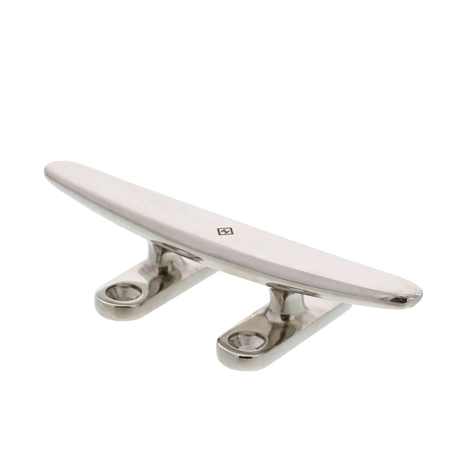 Stainless Low Profile Flat Top Deck Cleats, Bluewater Style