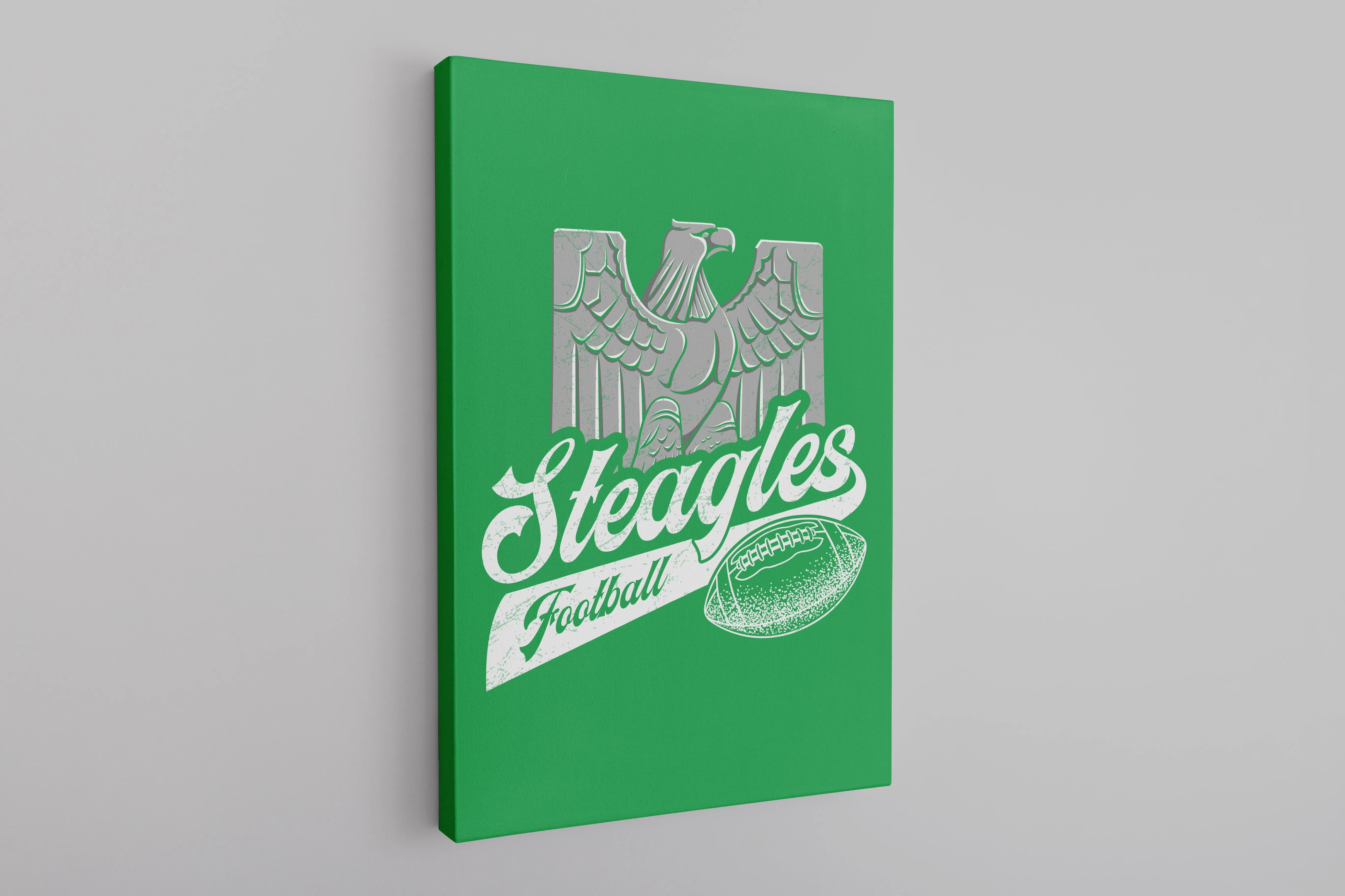 Steagles Retro Canvas | Phil-Pitt Steagles Kelly Green Wall Canvas